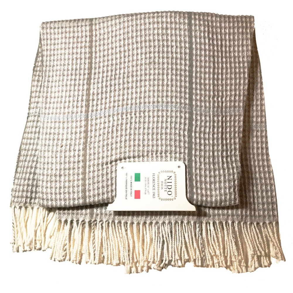 NWT Nido Notte Italia Florence Throw Blanket